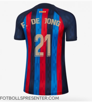 Barcelona Frenkie de Jong #21 Hemma Matchtröja Dam 2022-23 Kortärmad